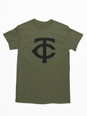 NEW Minnesota Twins TC Monogram T-Shirt MILITARY ARMY GREEN